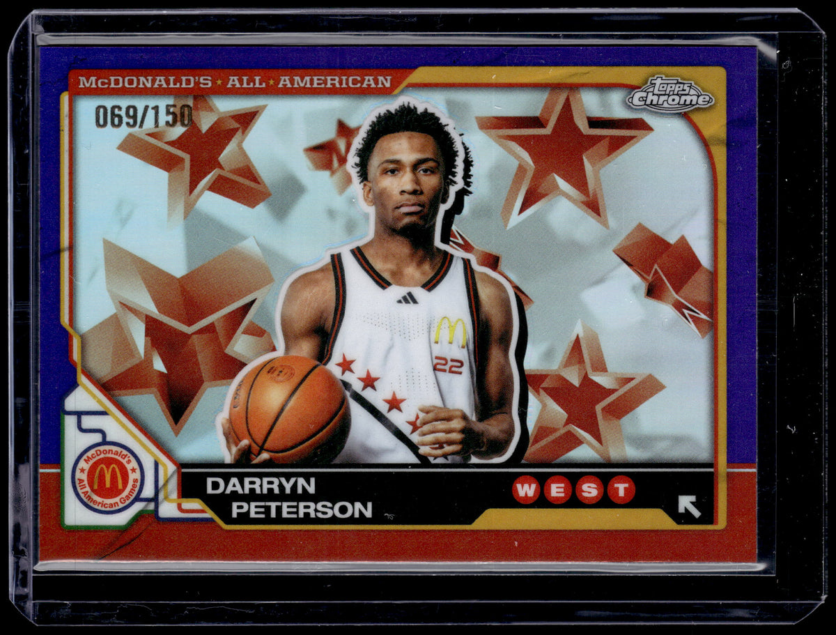 HL-P01 2025 Topps Chrome McDonald's All American Darryn Peterson #50 Purple /150