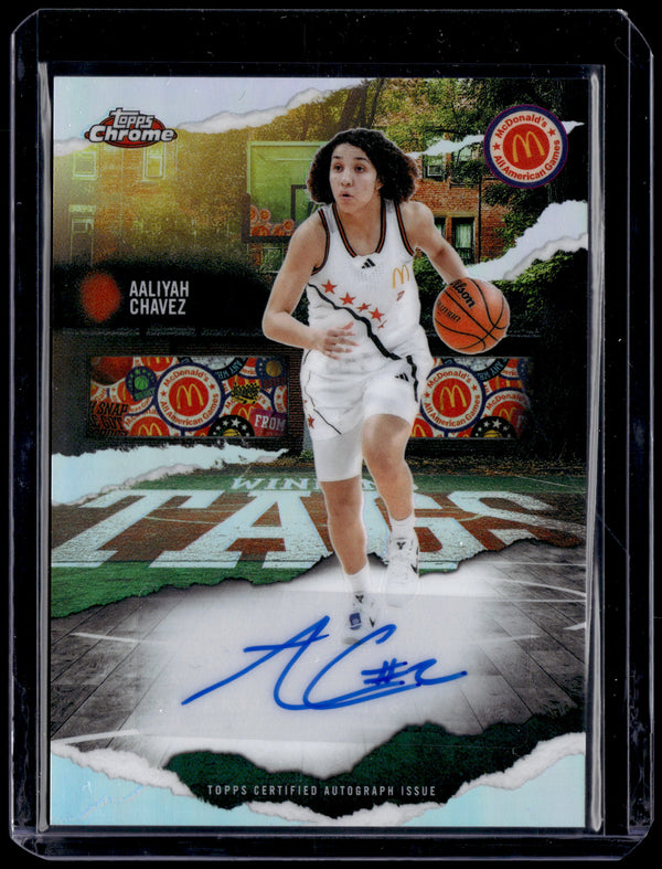 HL-P01 2025 Topps Chrome McDonald's AA Winning Tags Aaliyah Chavez #WT-AC