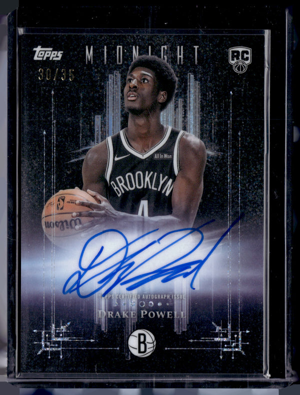 HL-P01 2025 Topps Midnight Dark Marks Drake Powell #DMR-DP /35 RC