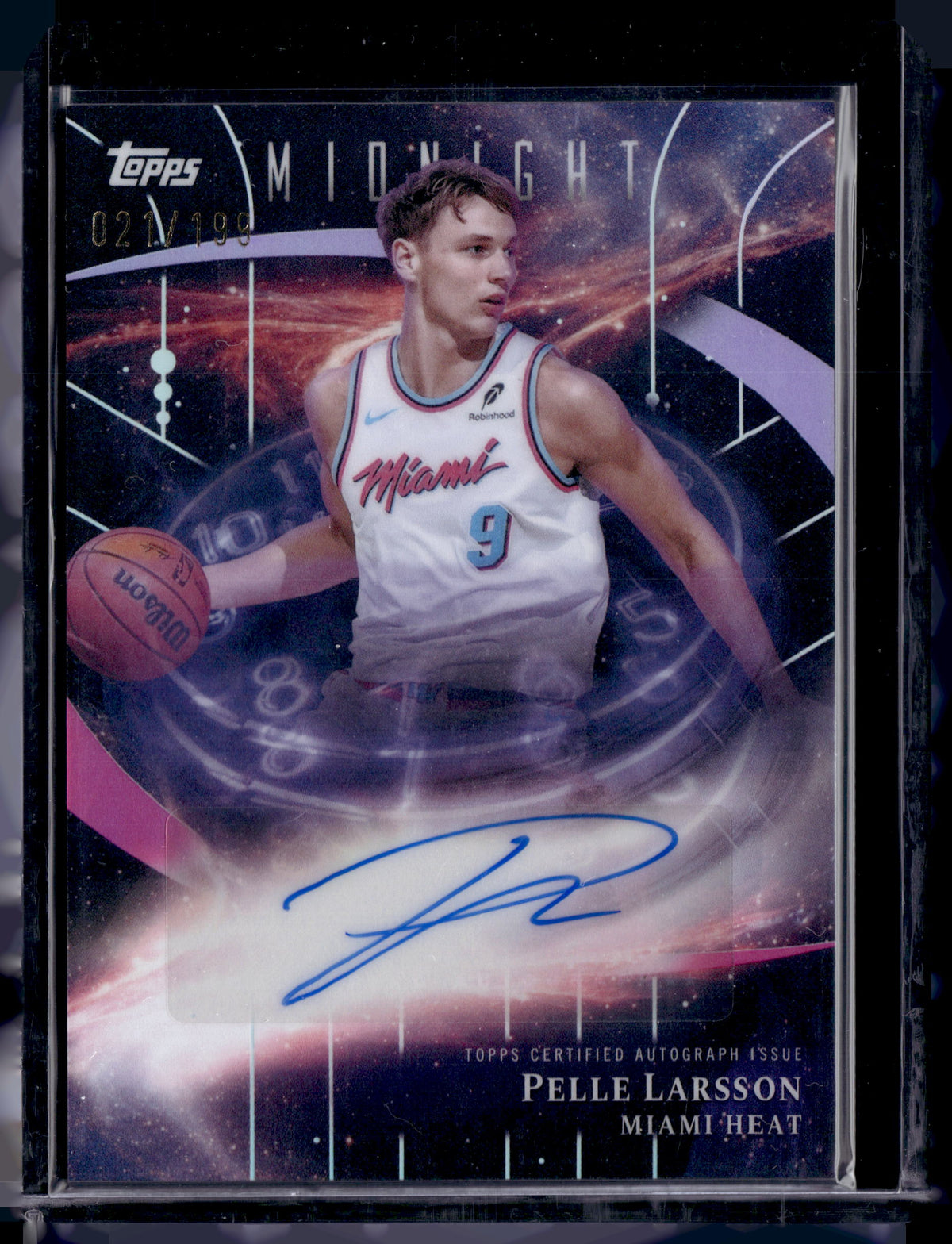 HL-P01 2025 Topps Midnight Stroke of Midnight Pelle Larsson #SM-PL /199