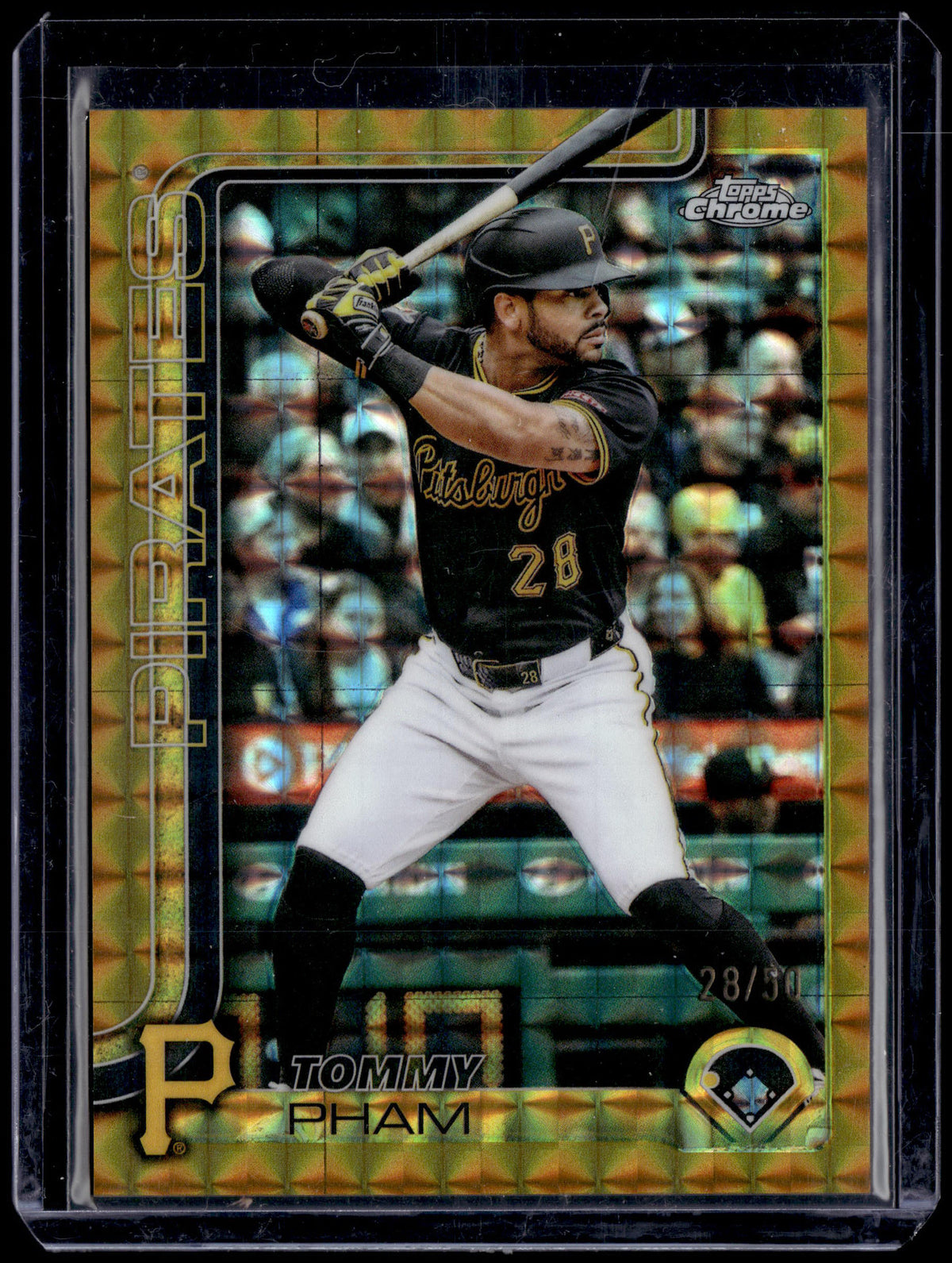 HL-P01 2025 Topps Chrome Update Tommy Pham #USC45 Gold Geometric /50