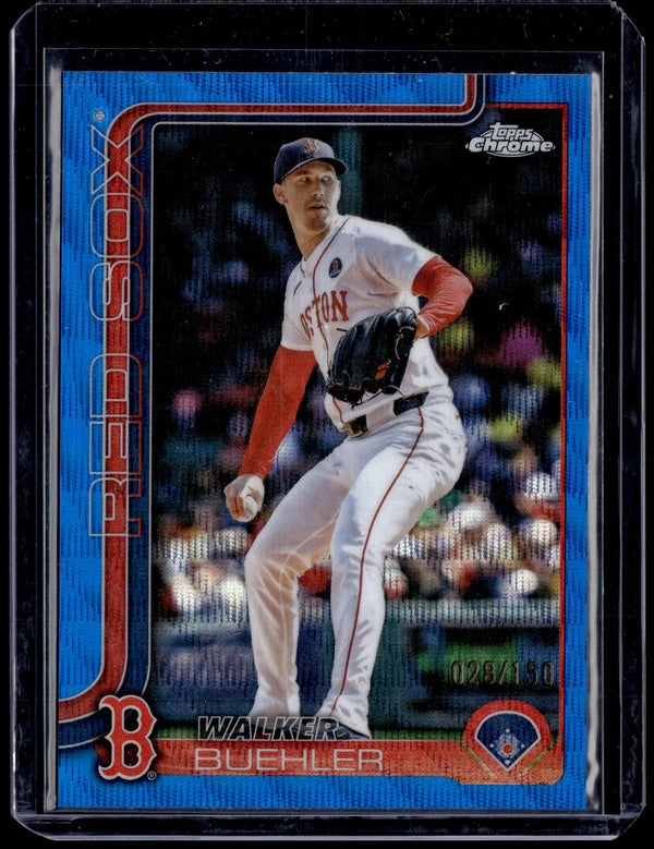 HL-P01 2025 Topps Chrome Update Walker Buehler Blue Wave Refractor /150 #USC55