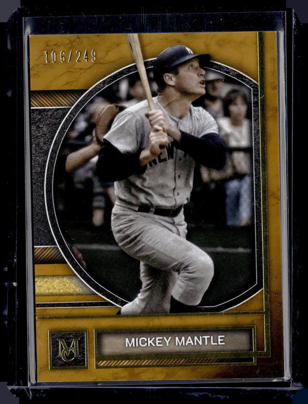 HL-P01 2025 Topps Museum Collection Mickey Mantle #71 Gold /249