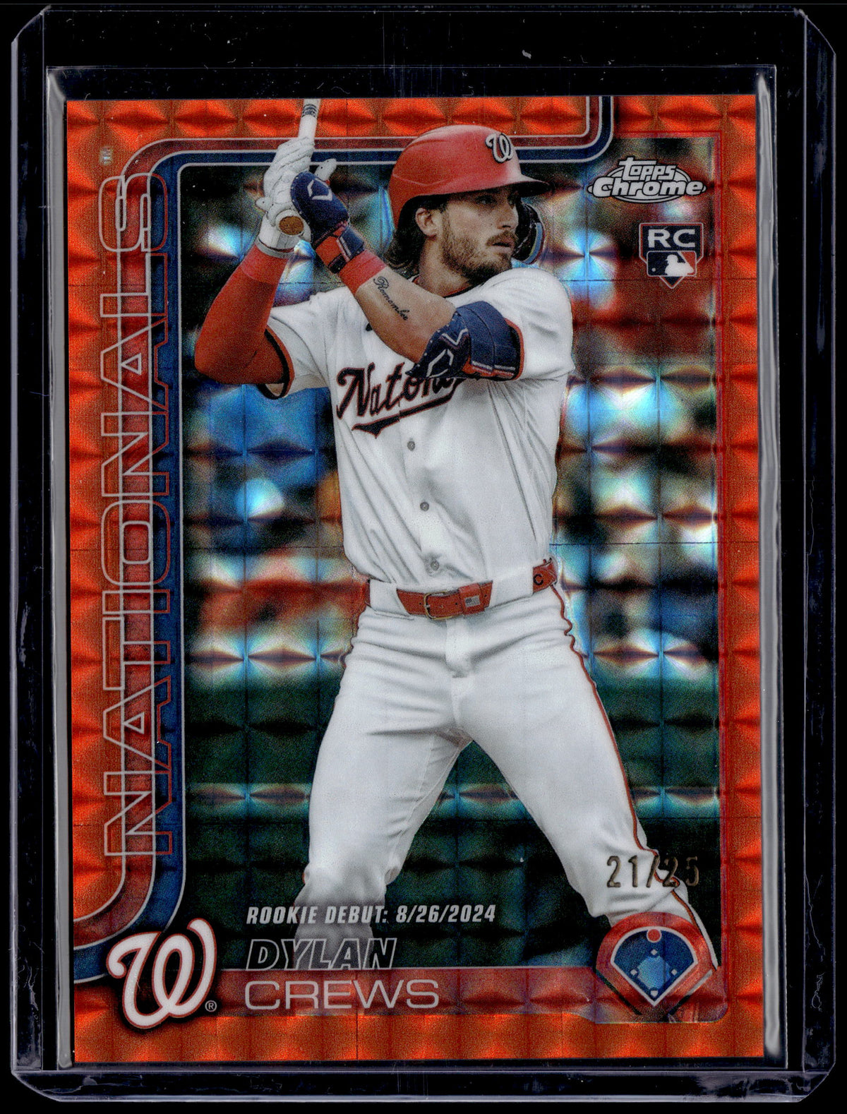 HL-P01 2025 Topps Chrome Update Dylan Crews RC Orange Refractor /25 #USC190