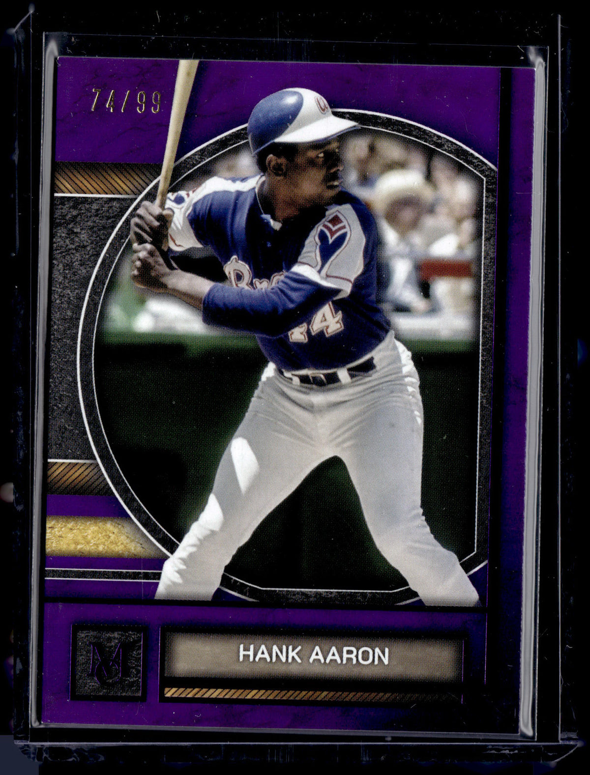 HL-P01 2025 Topps Museum Collection Hank Aaron #4 Purple /99