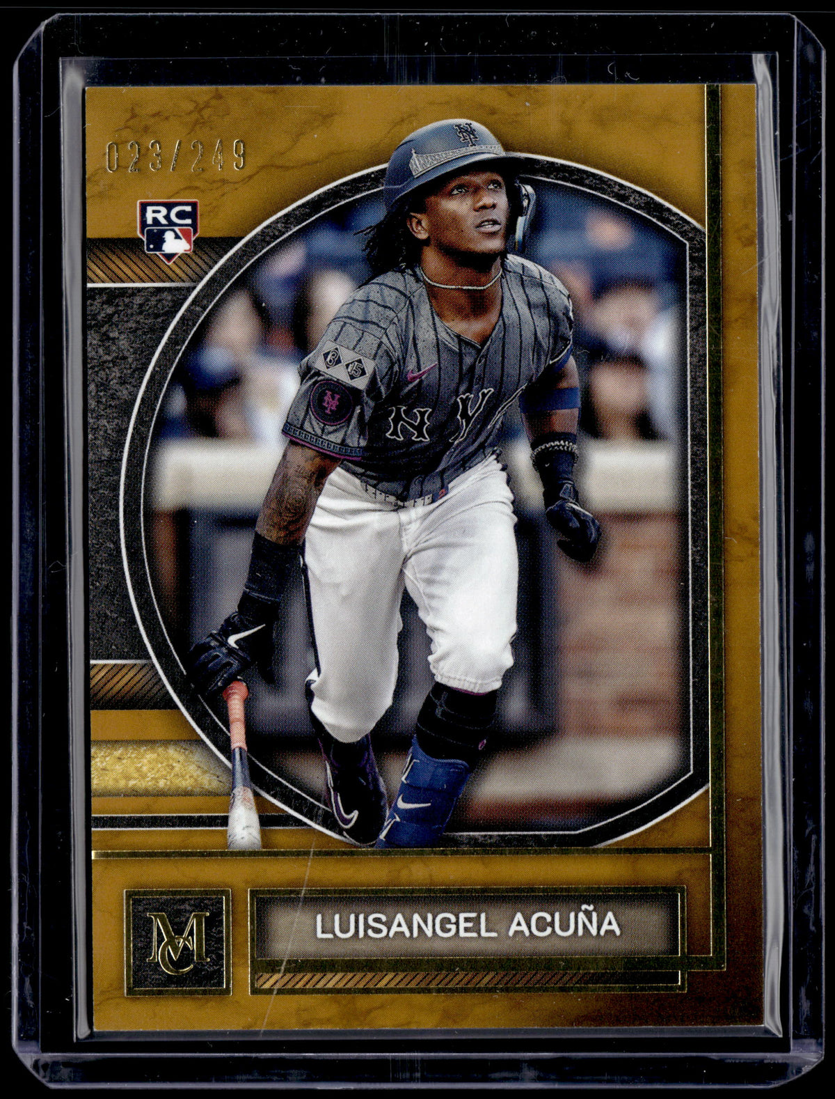 HL-P01 2025 Topps Museum Collection Luisangel Acuña #3 Gold /249 RC