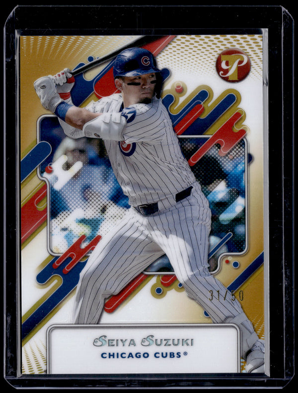 HL-P01 2025 Topps Pristine Seiya Suzuki #33 Gold /50