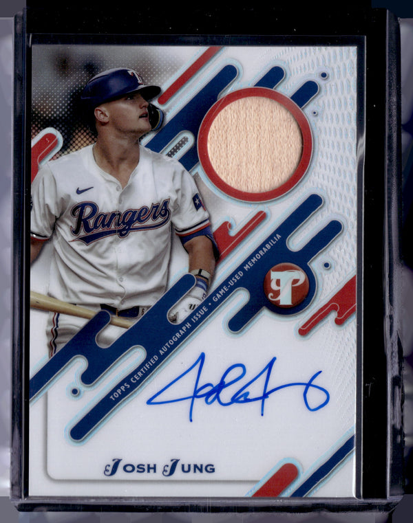 HL-P01 2025 Topps Pristine Josh Jung #PPAR-JJ Auto Relic Game-Used Memorabilia