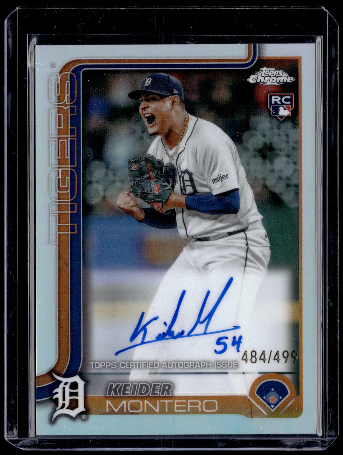 HL-P01 2025 Topps Chrome Keider Montero #RA-KM Refractor /499 Auto RC