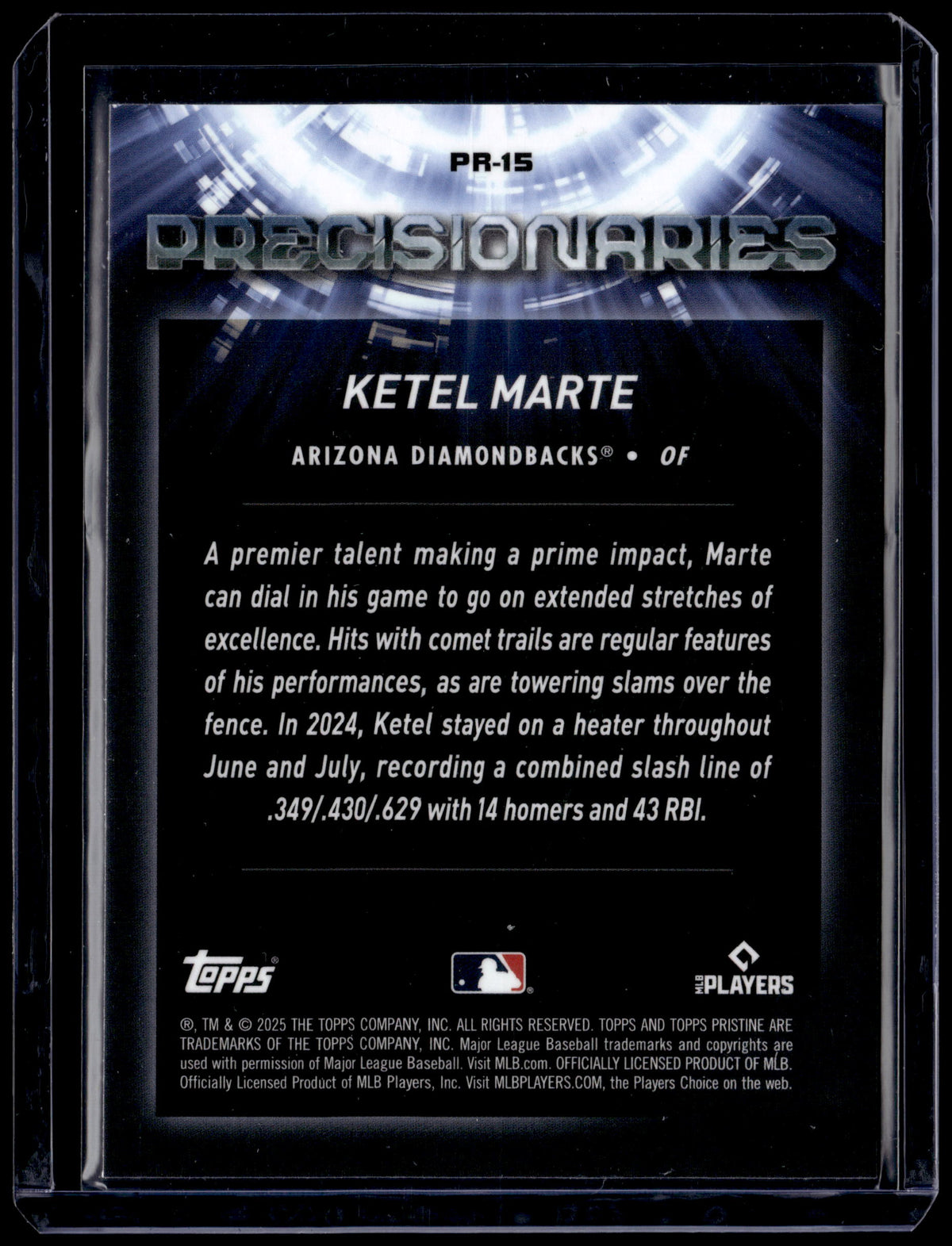 HL-P01 2025 Topps Pristine Precisionaries Ketel Marte #PR-15