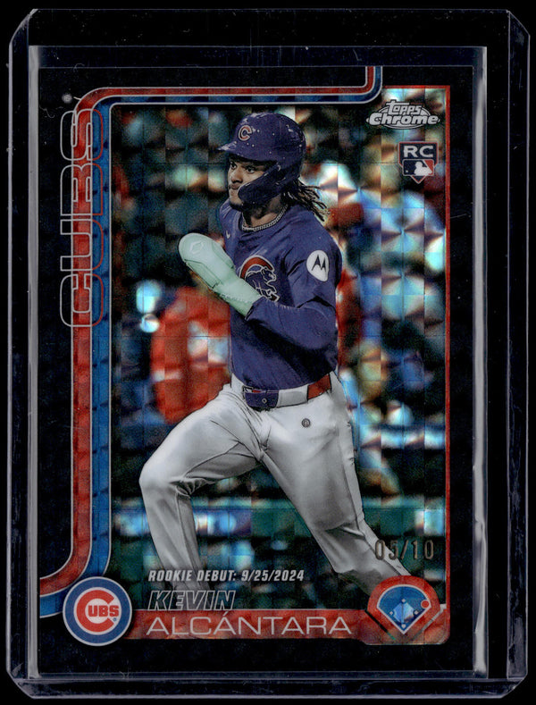 HL-P01 2025 Topps Chrome Update Series Kevin Alcántara #USC25 /10 X-Fractor