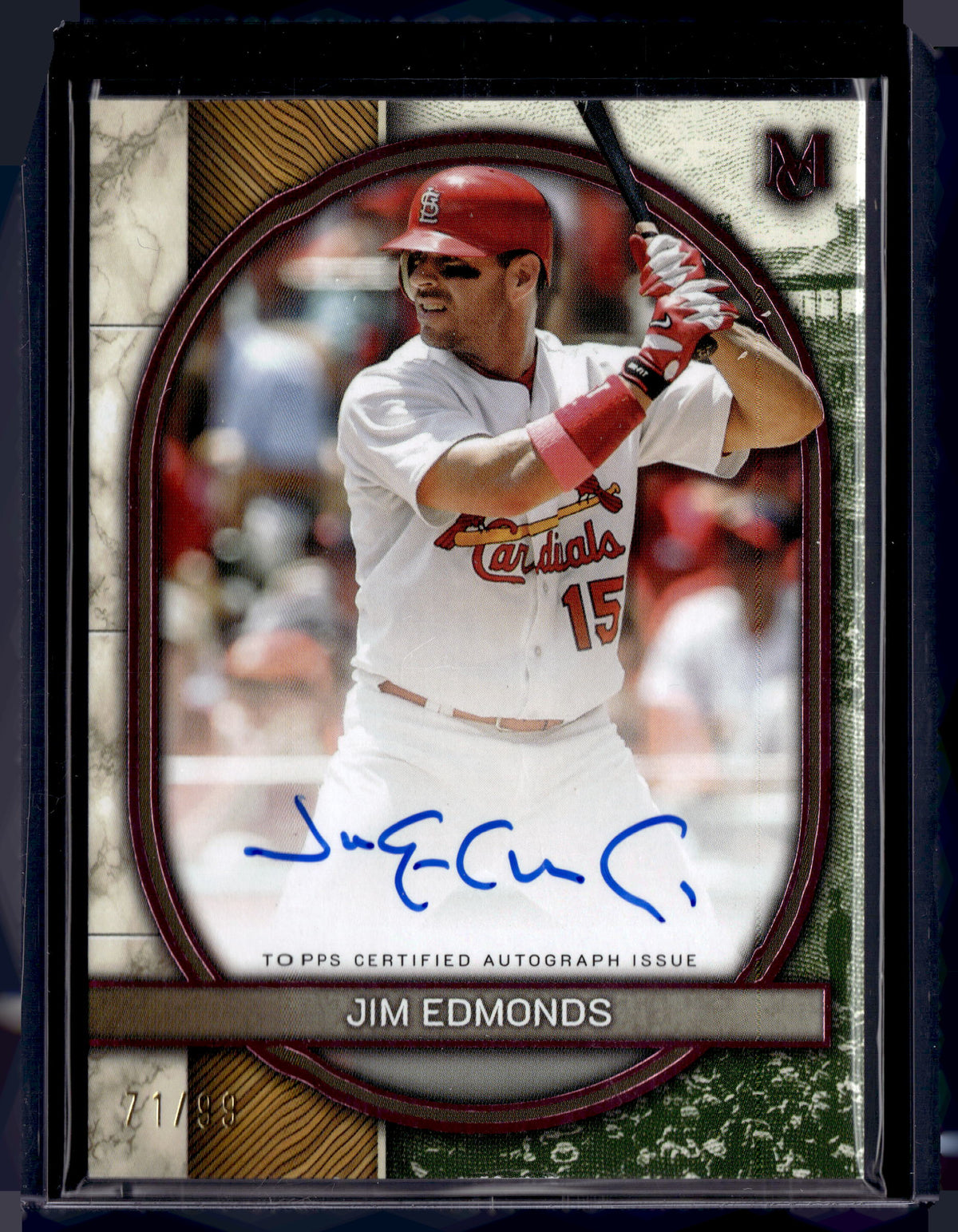 HL-P01 2025 Topps Museum Collection Jim Edmonds #AA-JE /99 Auto