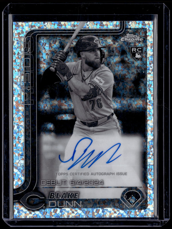 HL-P01 2025 Topps Chrome Update Blake Dunn #CRDA-BD Black White Mini Diamond RC