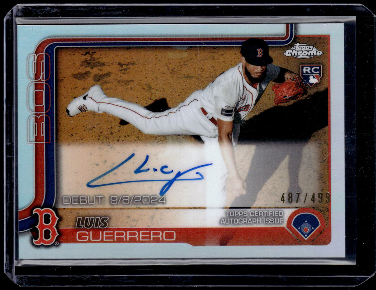 HL-P01 2025 Topps Chrome Update Luis Guerrero #CRDA-LG Refractor /499 RC