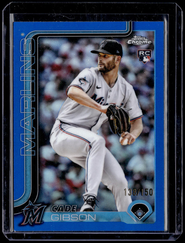 HL-P01 2025 Topps Chrome Cade Gibson #USC181 Blue Refractor /150 RC