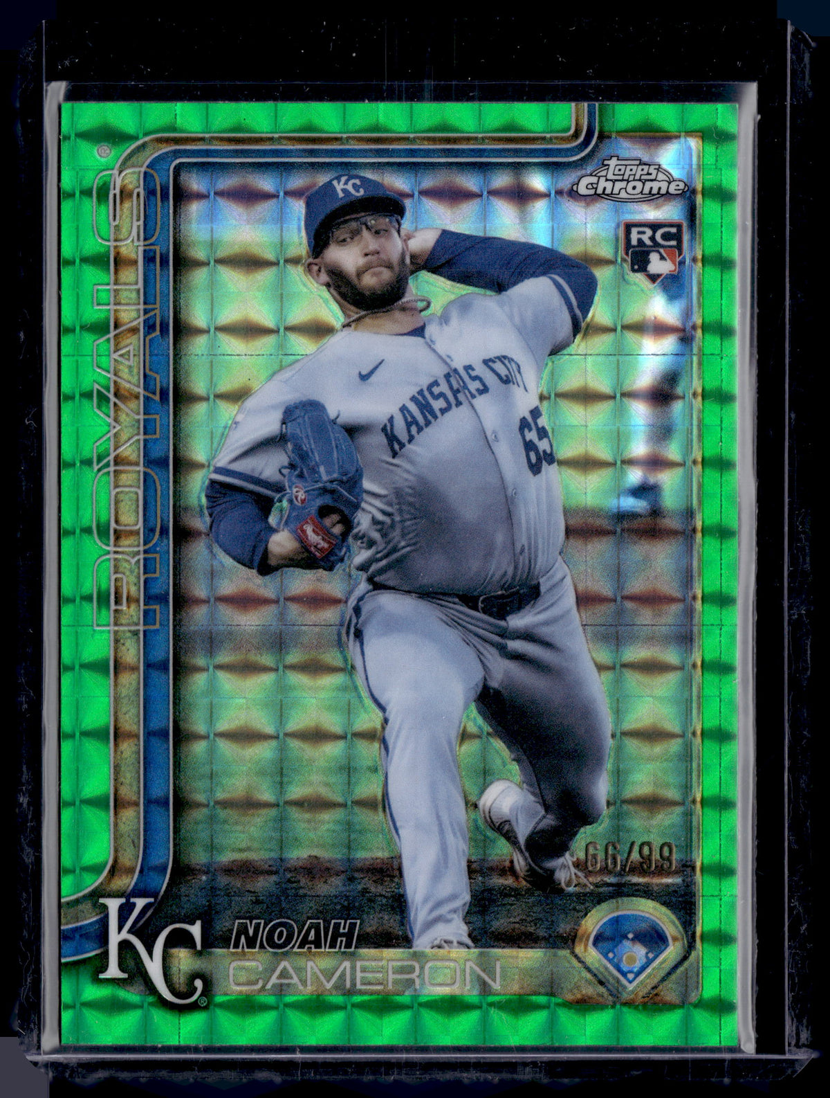 HL-P01 2025 Topps Chrome Noah Cameron #USC69 Green Geometric /99 RC