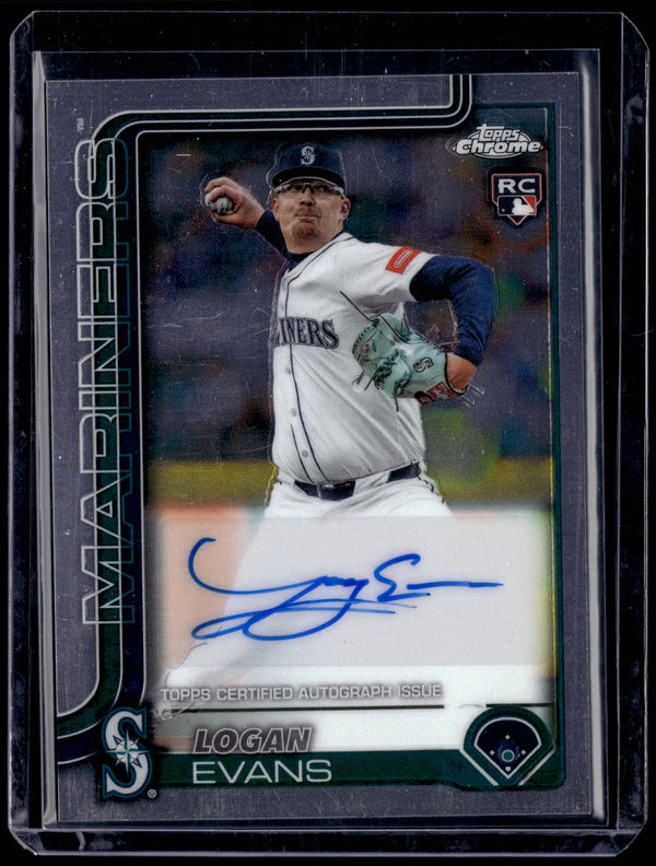 HL-P01 2025 Topps Chrome Logan Evans #AC-LE Auto RC