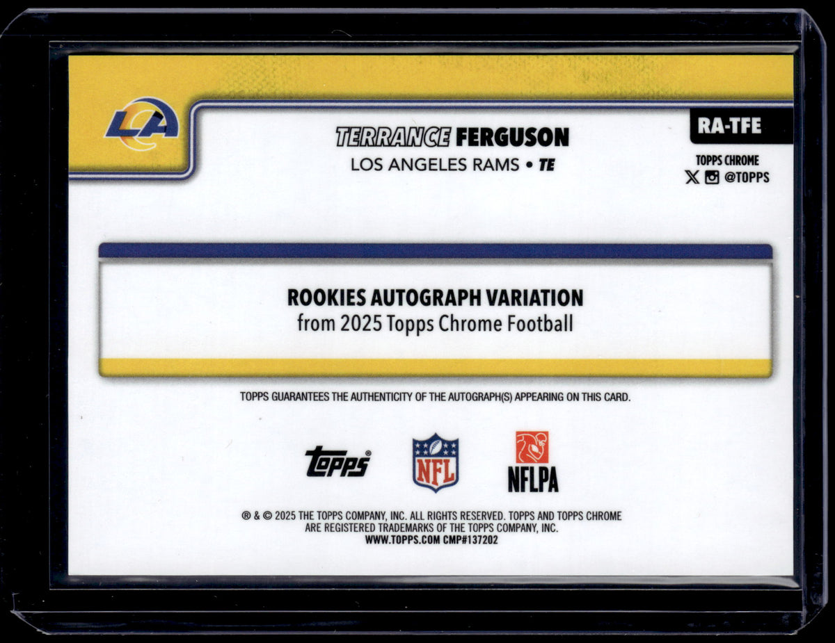 HL-P01 2025 Topps Chrome Terrance Ferguson #RA-TFE Green /99 RC Auto