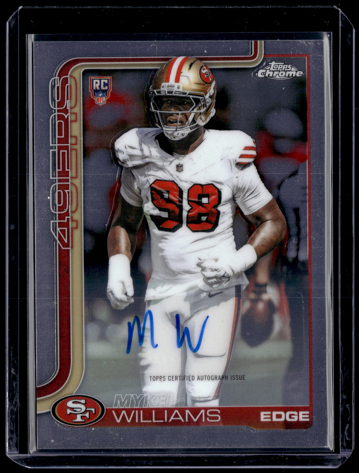 HL-P01 2025 Topps Chrome Mykel Williams #RA-MW RC Auto