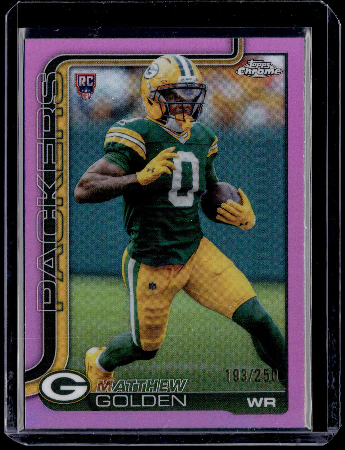 HL-P01 2025 Topps Chrome Matthew Golden #333 Pink Refractor /250 RC