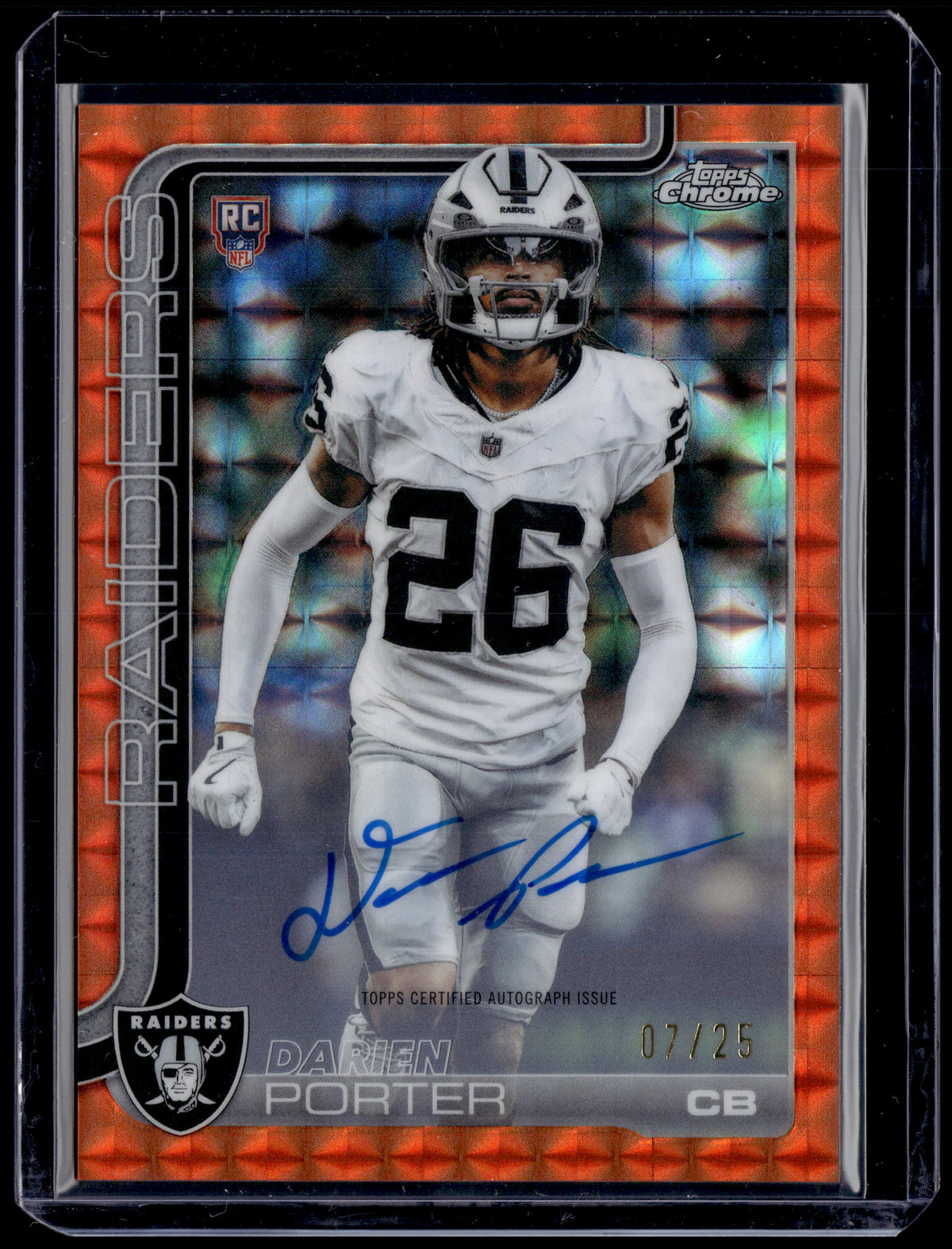 HL-P01 2025 Topps Chrome Darien Porter #RA-DP Orange Geometric /25 RC