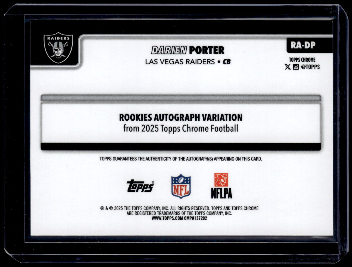 HL-P01 2025 Topps Chrome Darien Porter #RA-DP Orange Geometric /25 RC