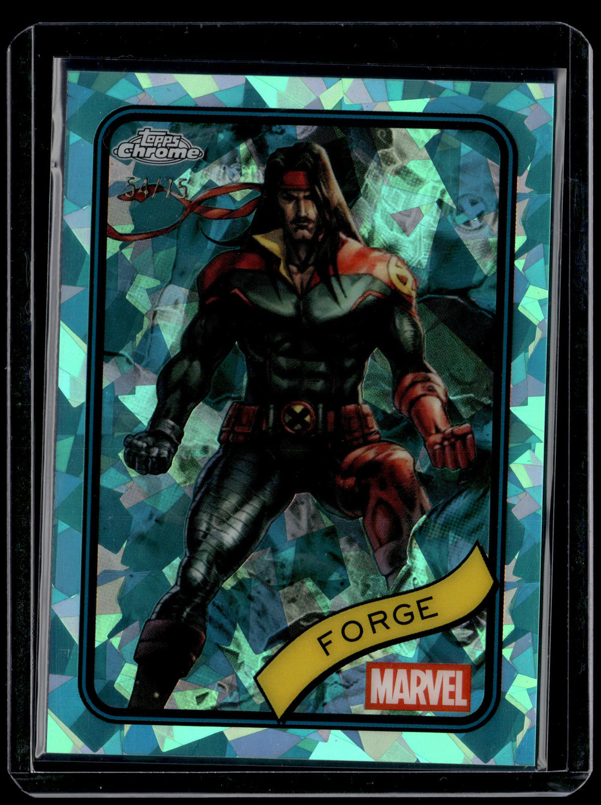 HL-INV 2025 Topps Chrome Marvel Forge Aqua 54/75 #50