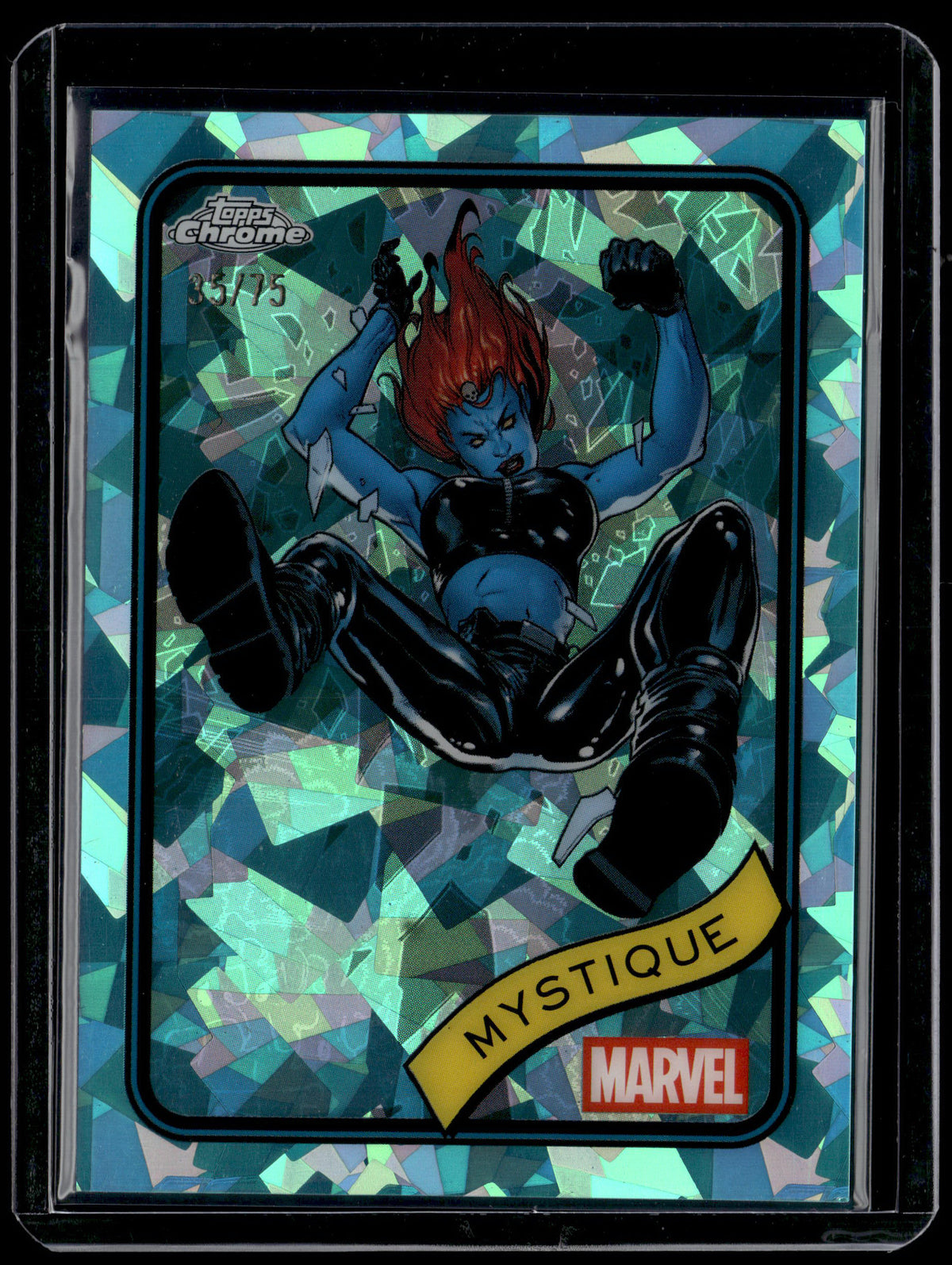 HL-INV 2025 Topps Chrome Marvel Mystique Aqua 35/75 #7