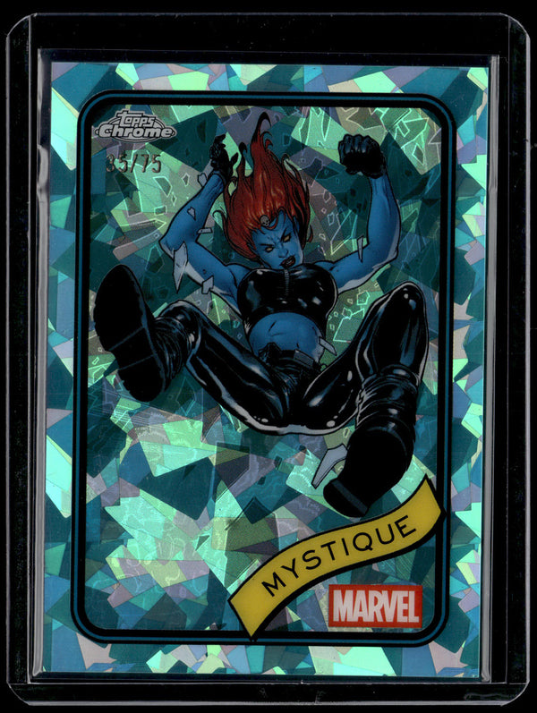 2025 Topps Chrome Marvel Mystique Aqua 35/75 #7