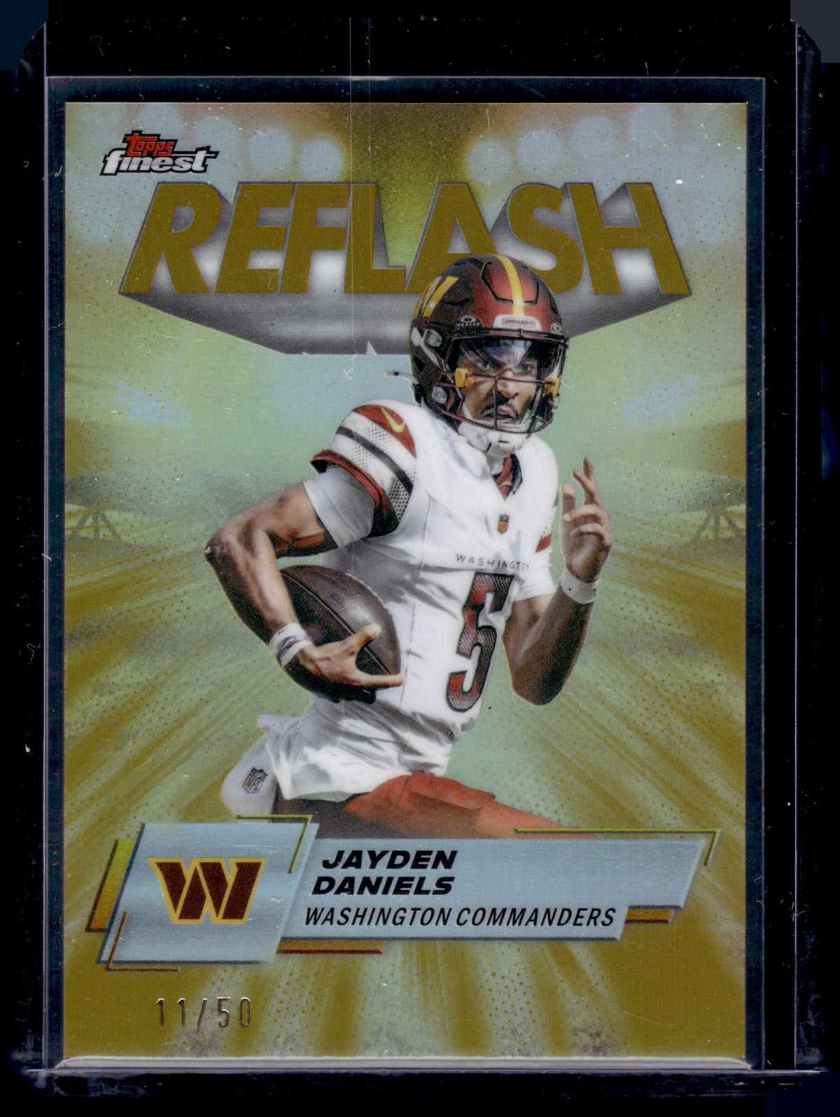 HL-INV 2025 Topps Finest Reflash Jayden Daniels #RF-6 Gold Refractor /50
