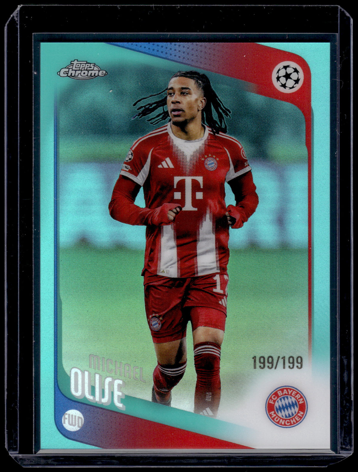HL-INV 2026 Topps Chrome UEFA Michael Olise #4 Aqua Refractor /199