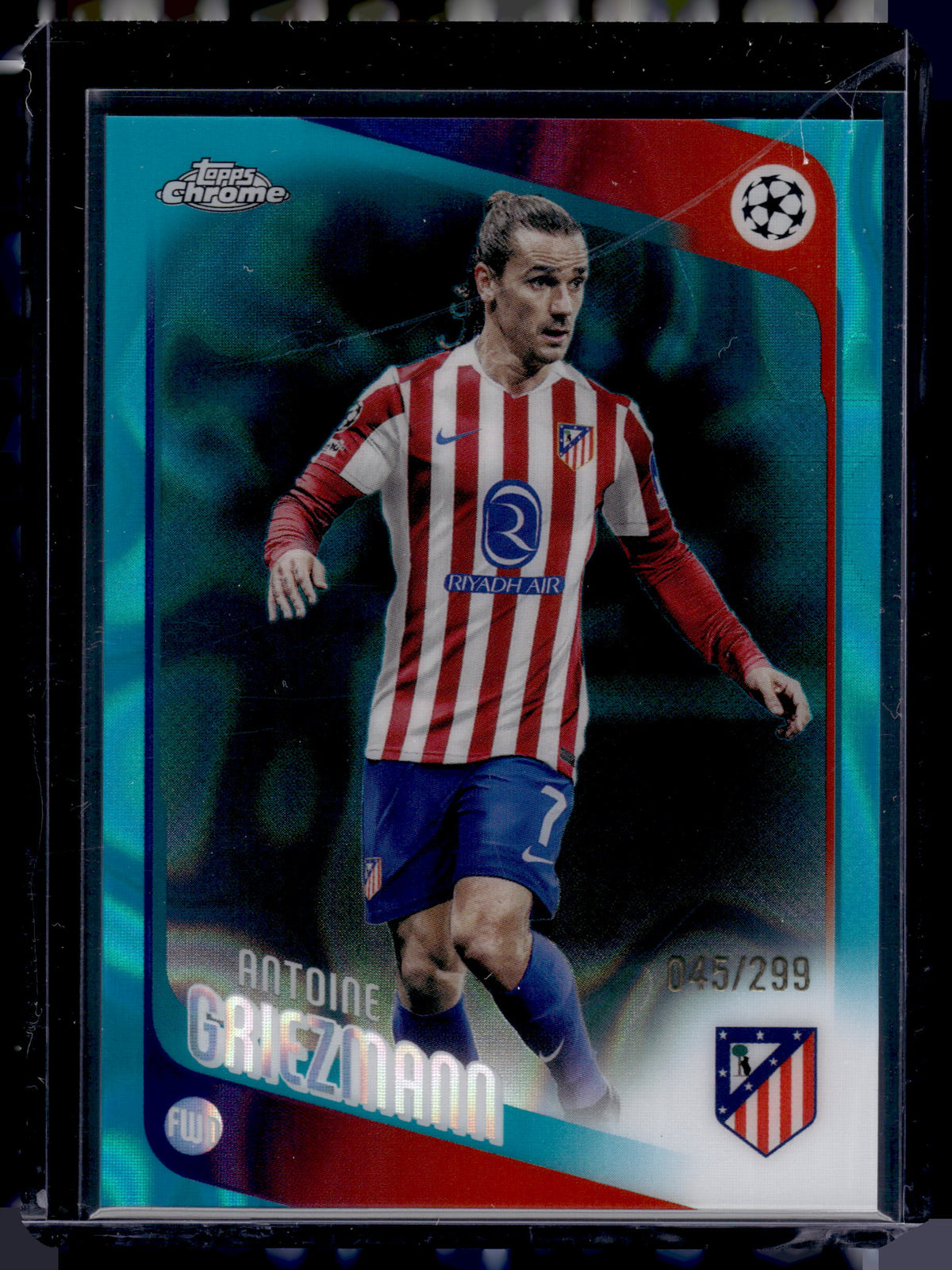 HL-INV 2026 Topps Chrome UEFA Antoine Griezmann Aqua Lava Refractor /299 #82