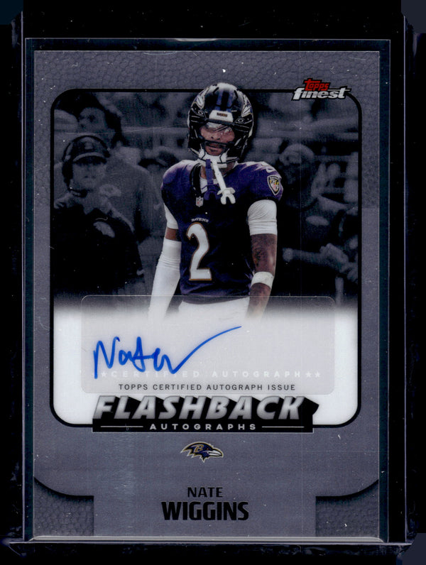 2025 Topps Finest Flashback Autographs Nate Wiggins #FBA-NW