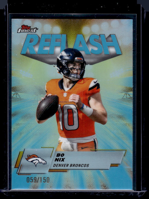 2025 Topps Finest Reflash Bo Nix #RF-3 /150