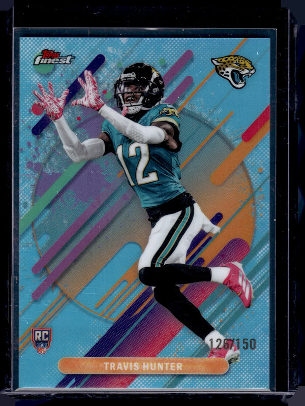 2025 Topps Finest Travis Hunter #214 Refractor /150 RC