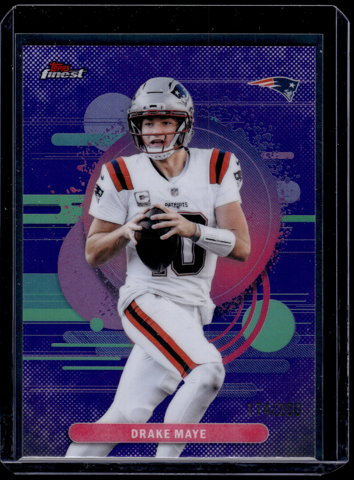 HL-INV 2025 Topps Finest Drake Maye #142 Purple Refractor /200