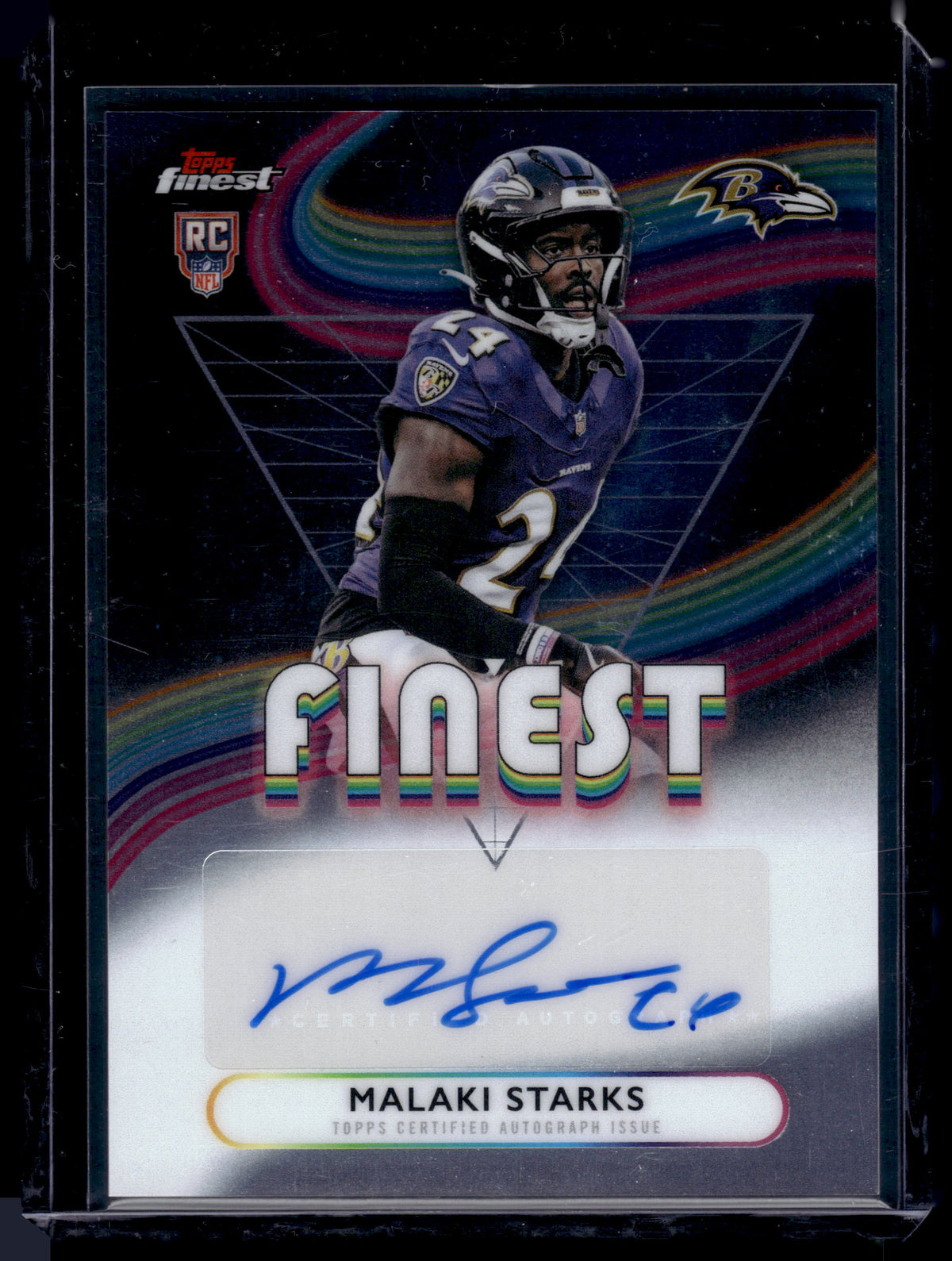 HL-INV 2025 Topps Finest Malaki Starks #RFA-MS Rookie Finest RC Auto