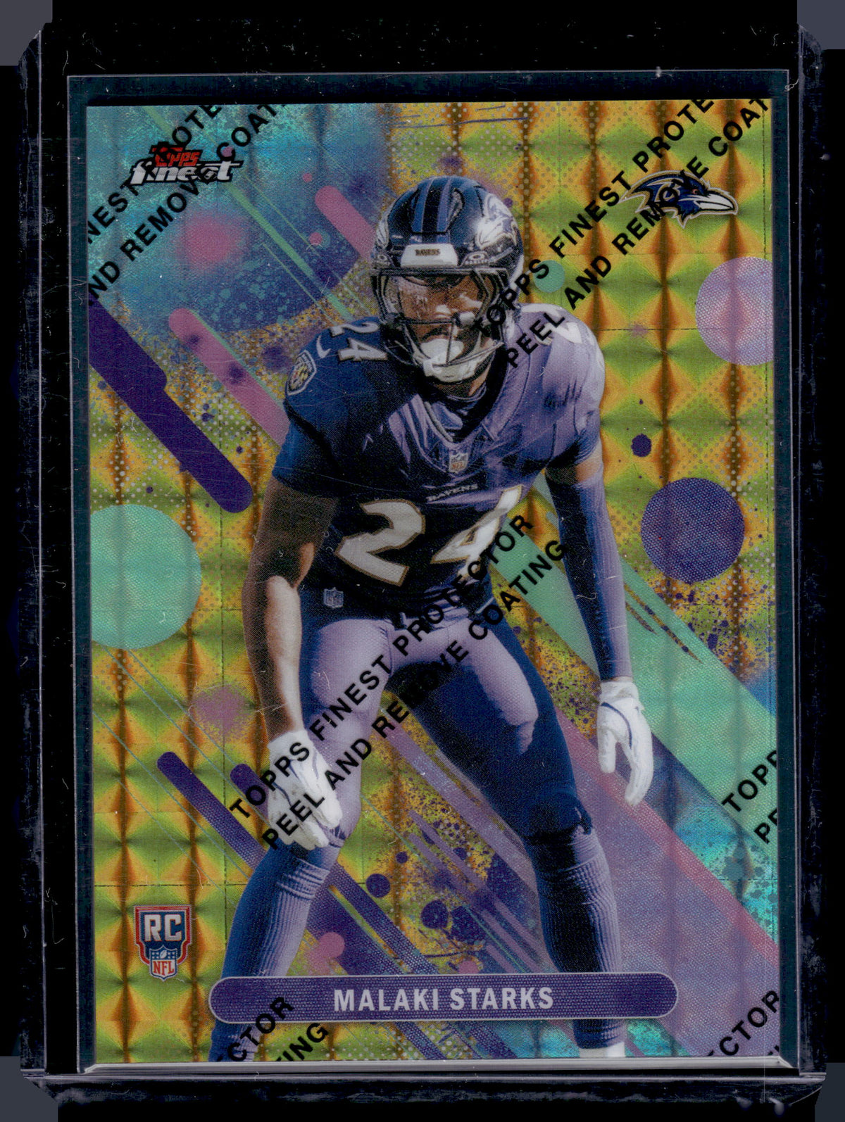 HL-INV 2025 Topps Finest Malaki Starks #45 Gold Geometric /50 Common RC
