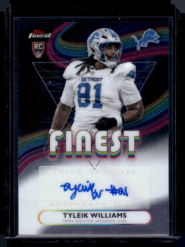 2025 Topps Finest Tyleik Williams #RFA-TW RC Auto