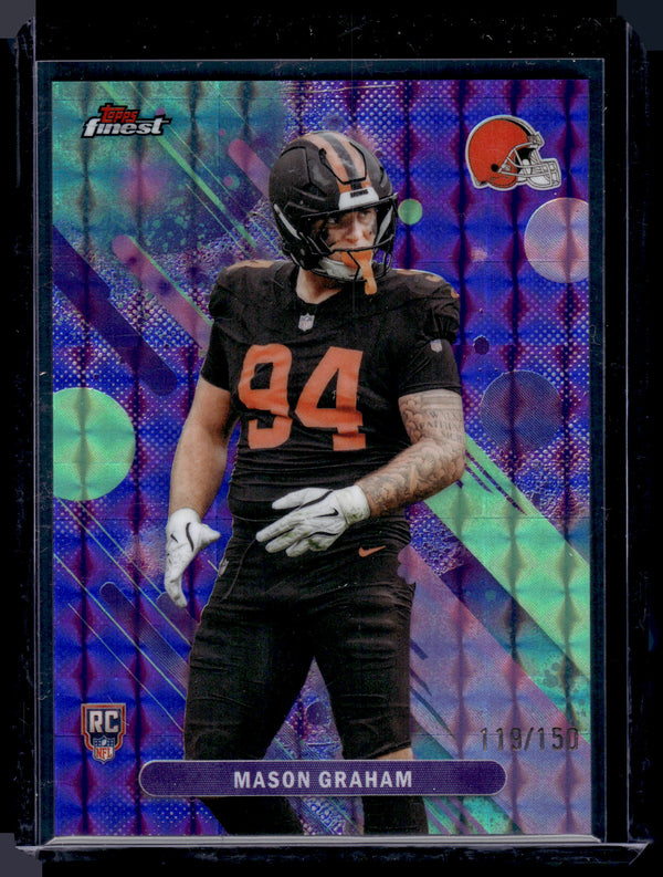 2025 Topps Finest Mason Graham #39 Purple Geometric /150 Common RC