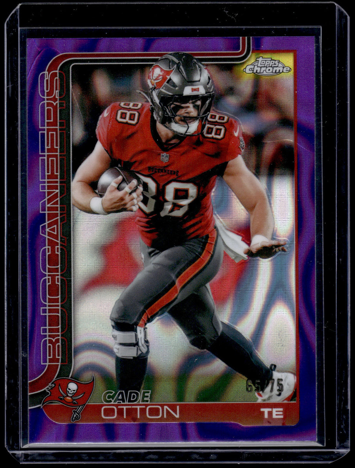 HL-INV 2025 Topps Chrome Cade Otton #284 Purple Lava Refractor /75