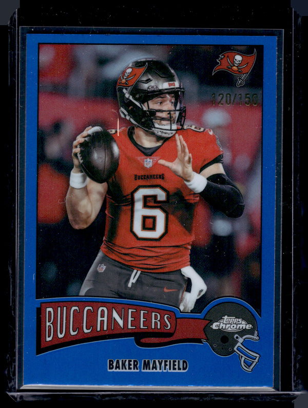 2025 Topps Chrome Baker Mayfield #1975-31 Blue Refractor /150