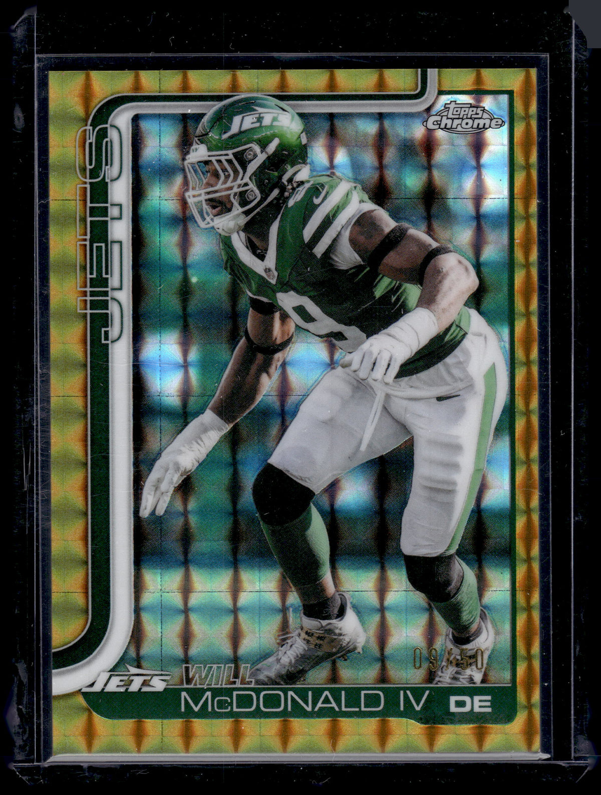 HL-P01 2025 Topps Chrome Will McDonald IV #241 Gold Geometric Refractor /50