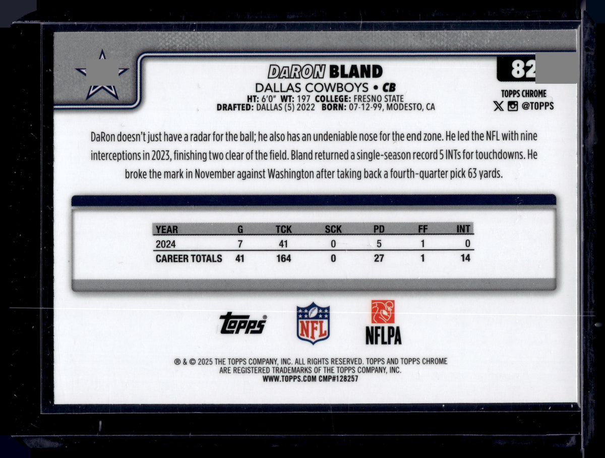 HL-P01 2025 Topps Chrome DaRon Bland #82 Geometric