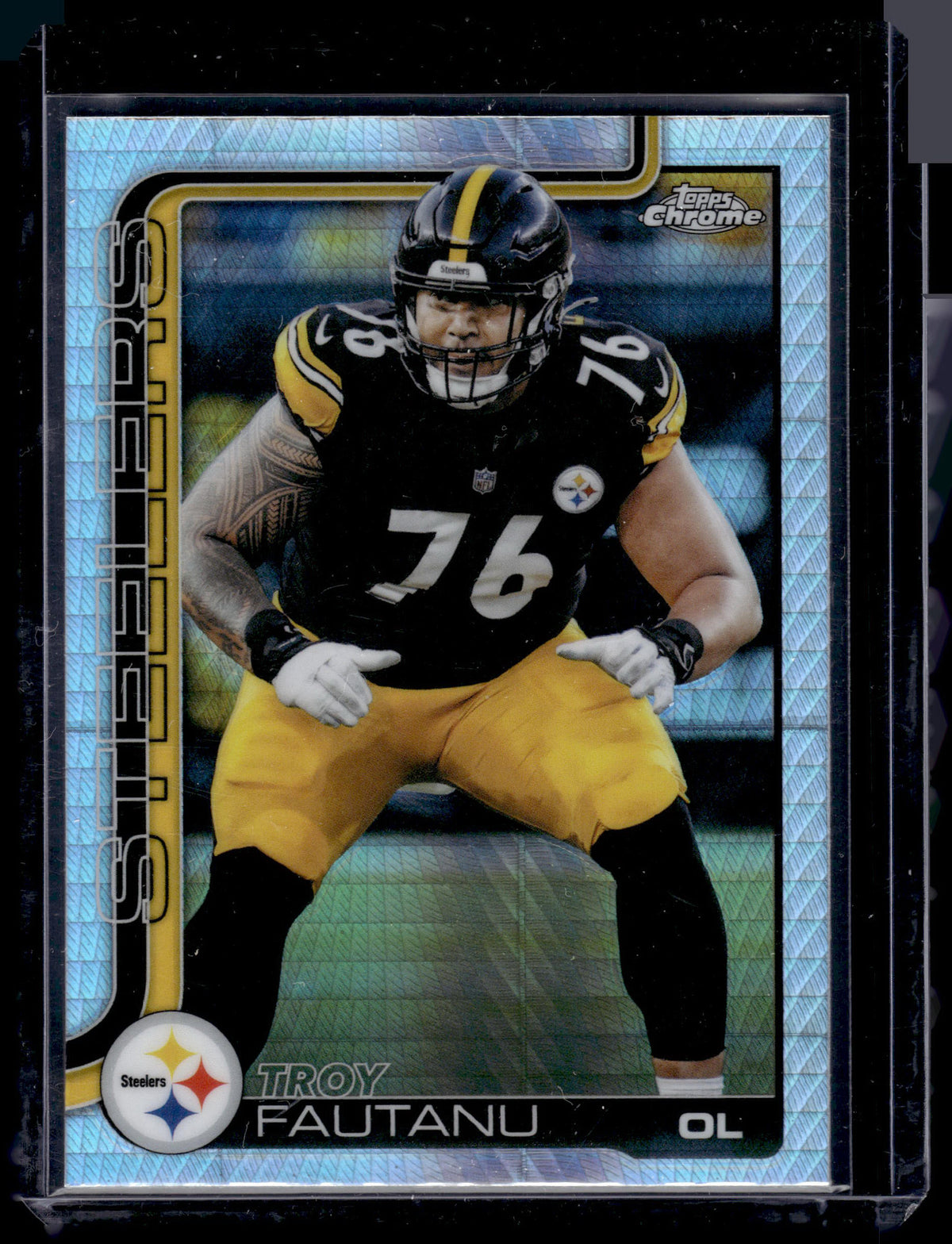 HL-P01 2025 Topps Chrome Troy Fautanu #256 Prizm Refractor