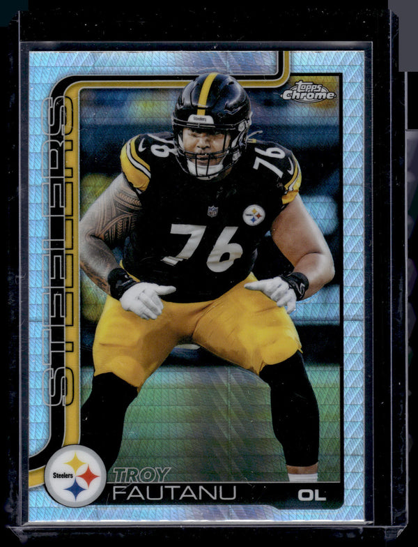 2025 Topps Chrome Troy Fautanu #256 Prizm Refractor