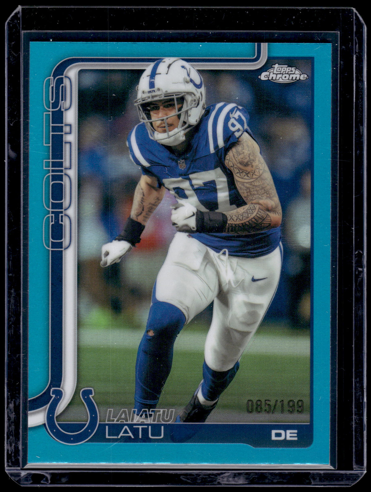 HL-P01 2025 Topps Chrome Laiatu Latu #128 Aqua Refractor /199