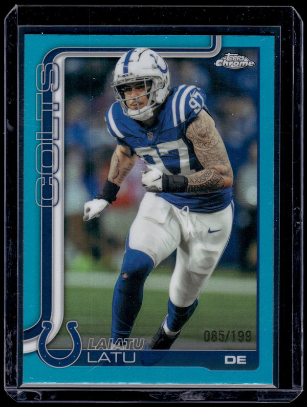 2025 Topps Chrome Laiatu Latu #128 Aqua Refractor /199