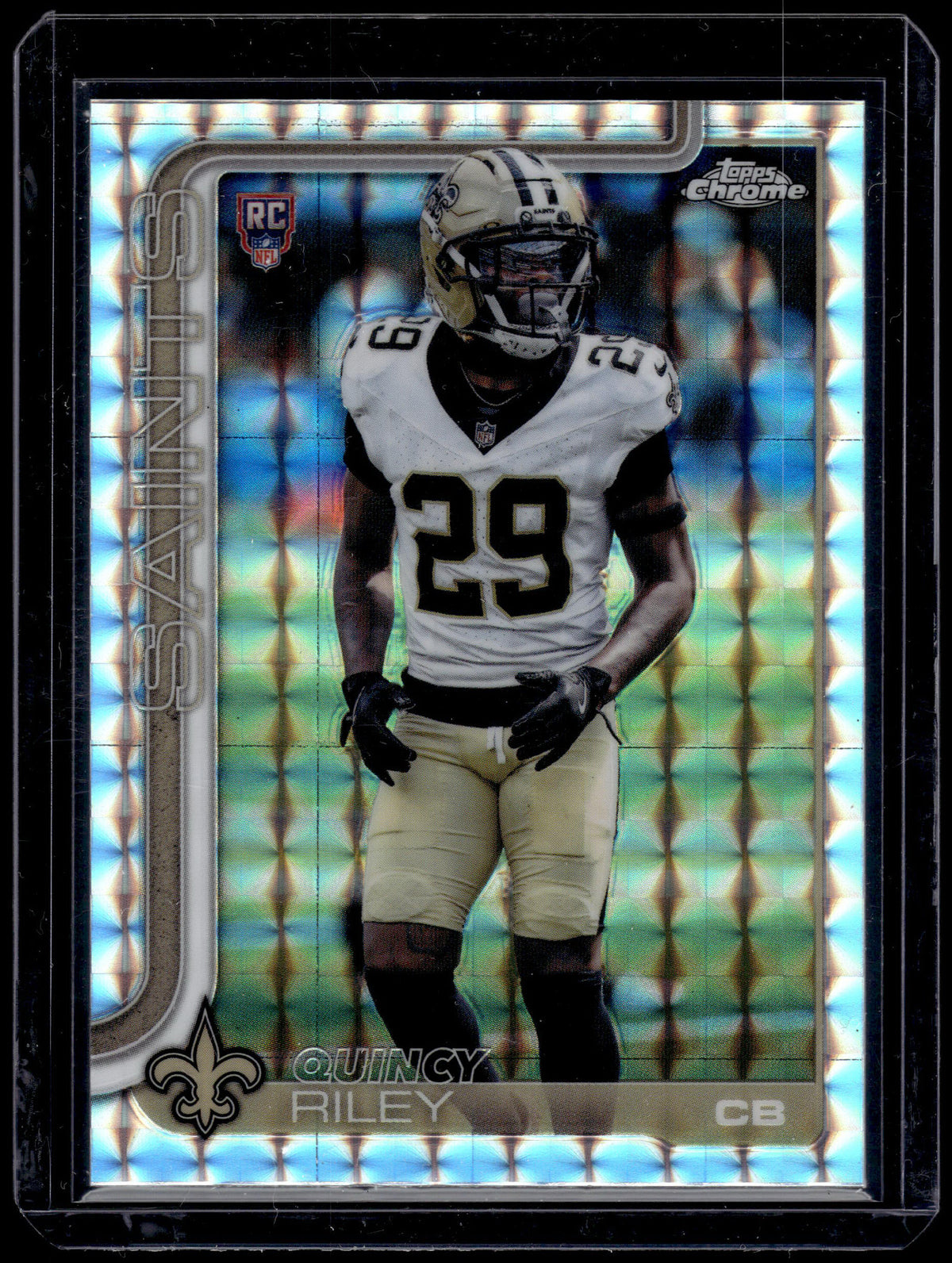 HL-P01 2025 Topps Chrome Quincy Riley #369 Geometric Refractor RC