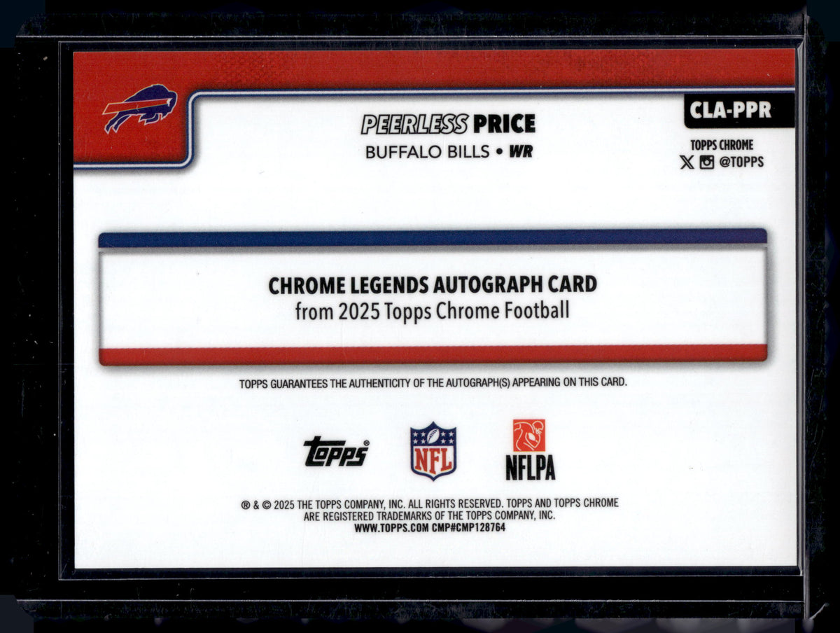 HL-P01 2025 Topps Chrome Football Peerless Price #CLA-PPR Red Geometric /5